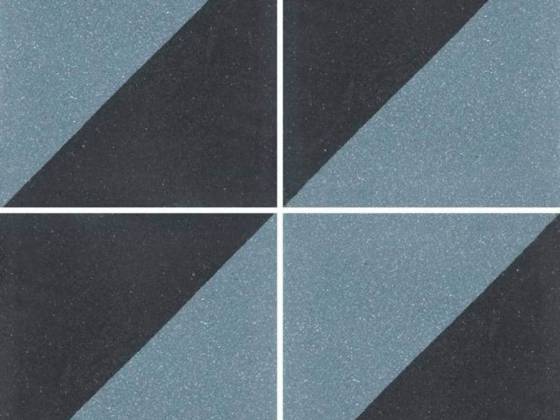 Couleurs & Matières - Fabrication à base de ciment teinté dans la masse, avec granulat de marbre. Modèle Duo. ©Couleurs et Matières